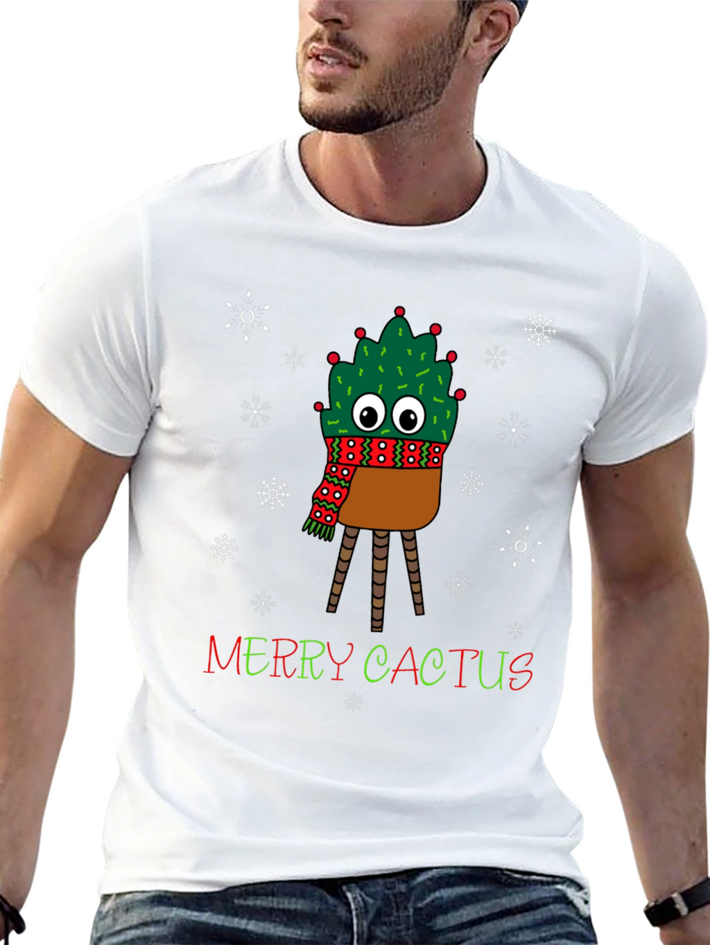 Merry Cactus Holiday T-Shirt