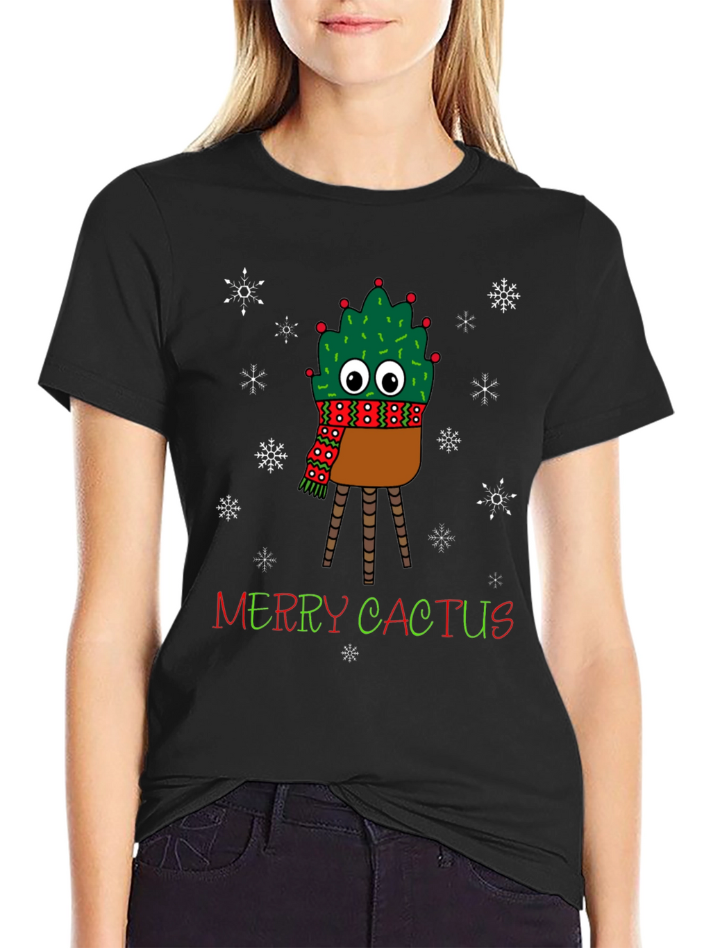 Merry Cactus Holiday T-Shirt