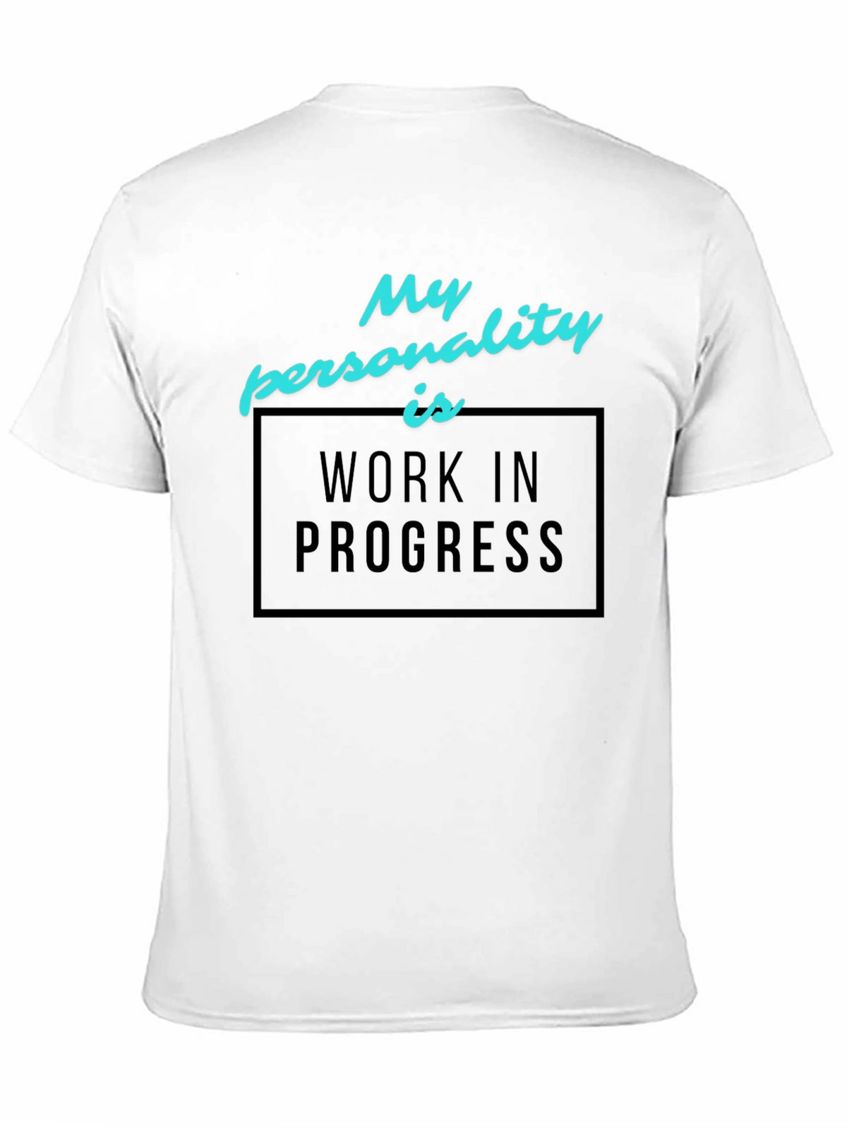 Work in Progress Graphic Tee - Black Cotton