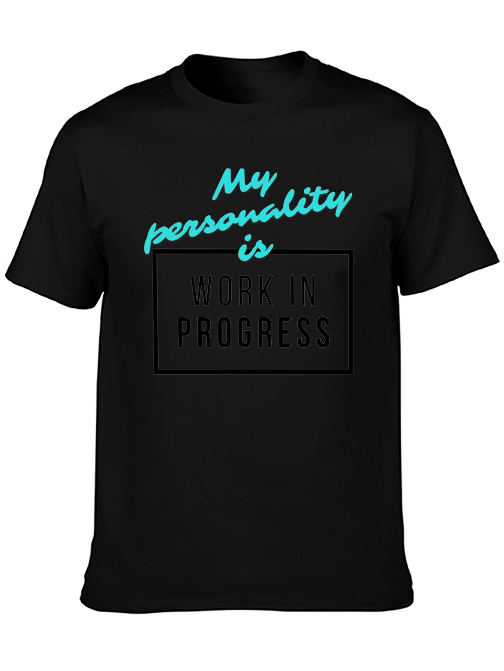 Work in Progress Graphic Tee - Black Cotton