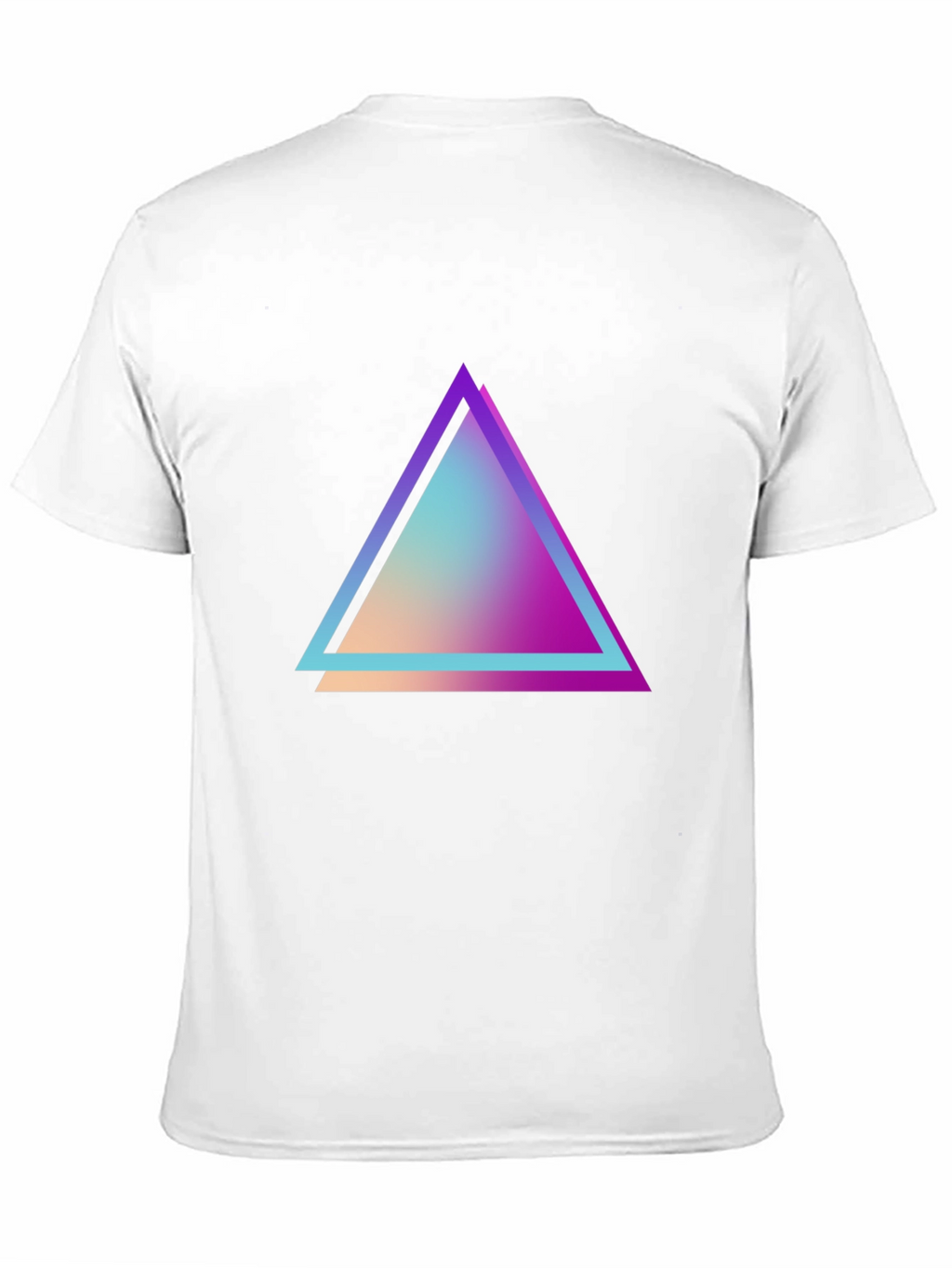 Retro Triangle Graphic Tee - Black
