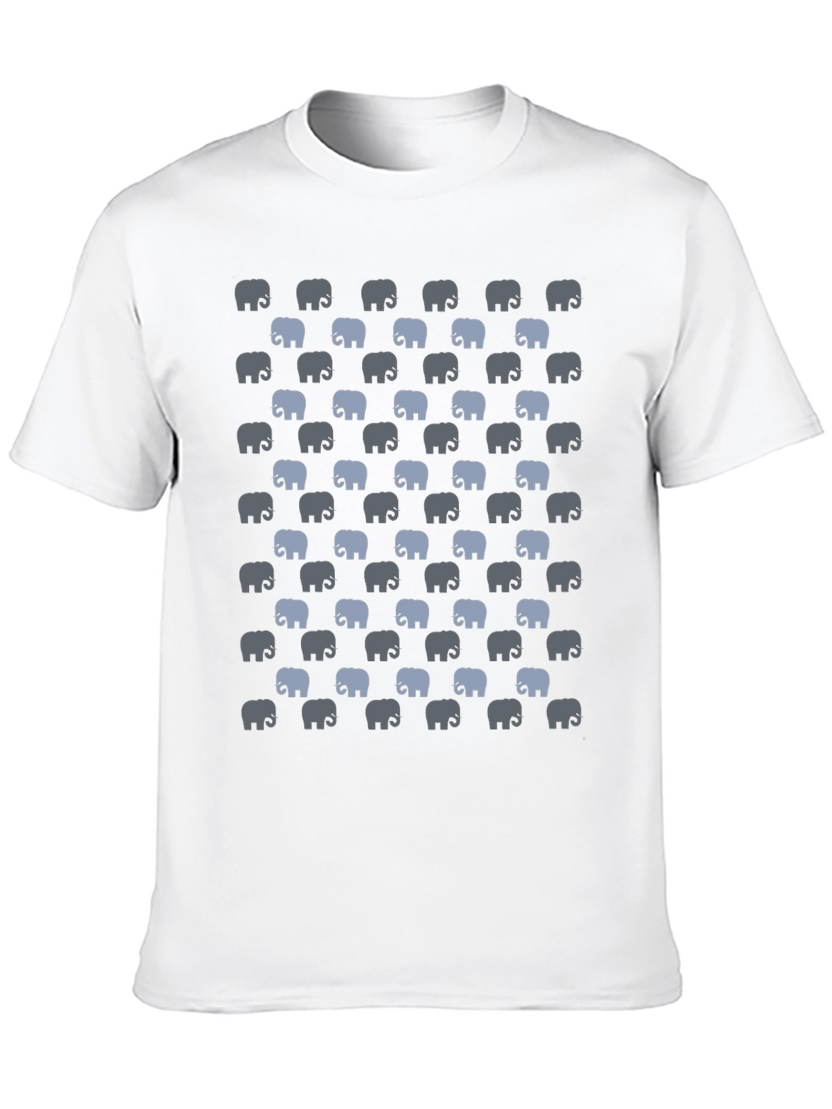 Elephant Print T-Shirt - Black