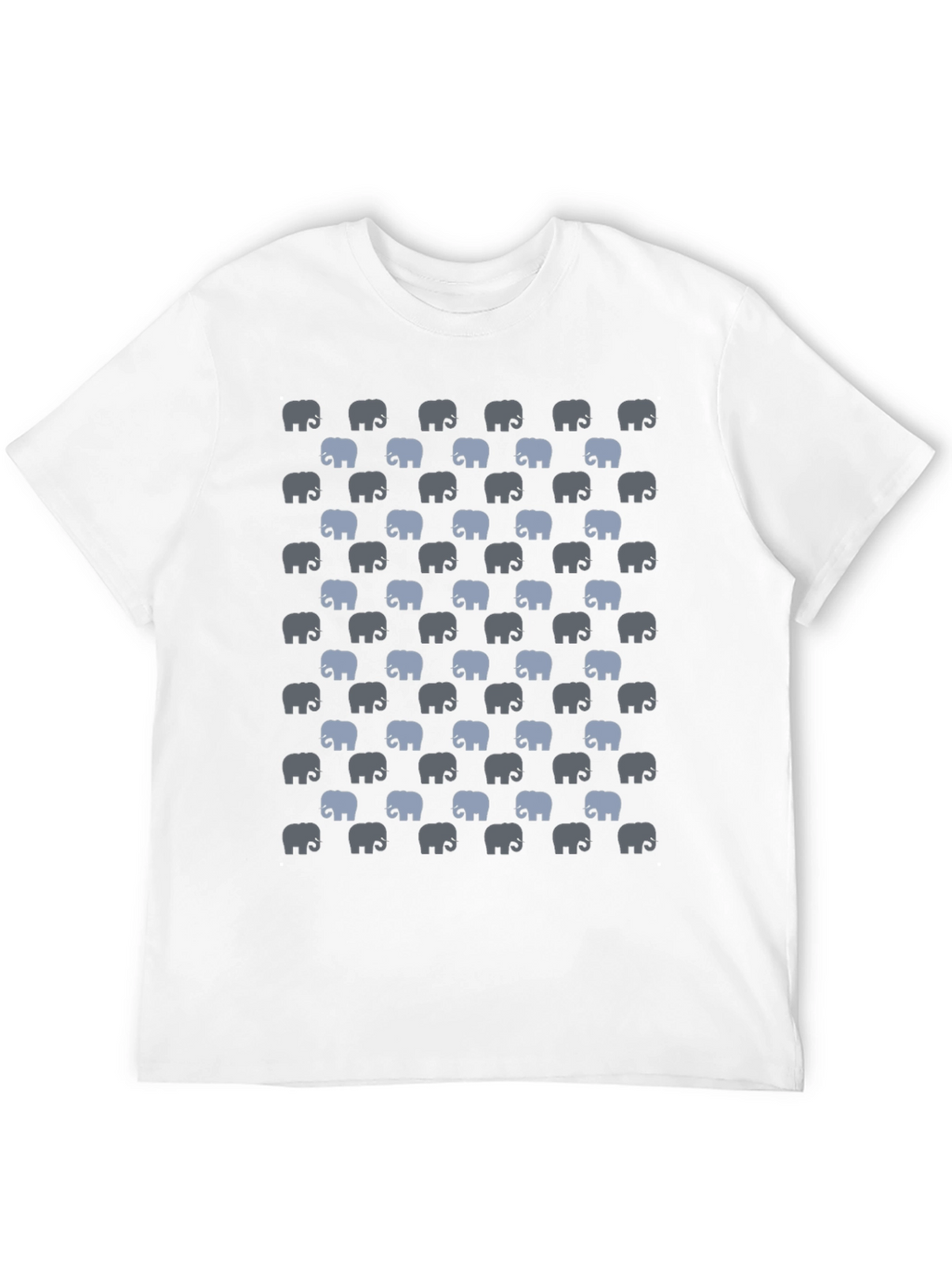 Elephant Print T-Shirt - Black