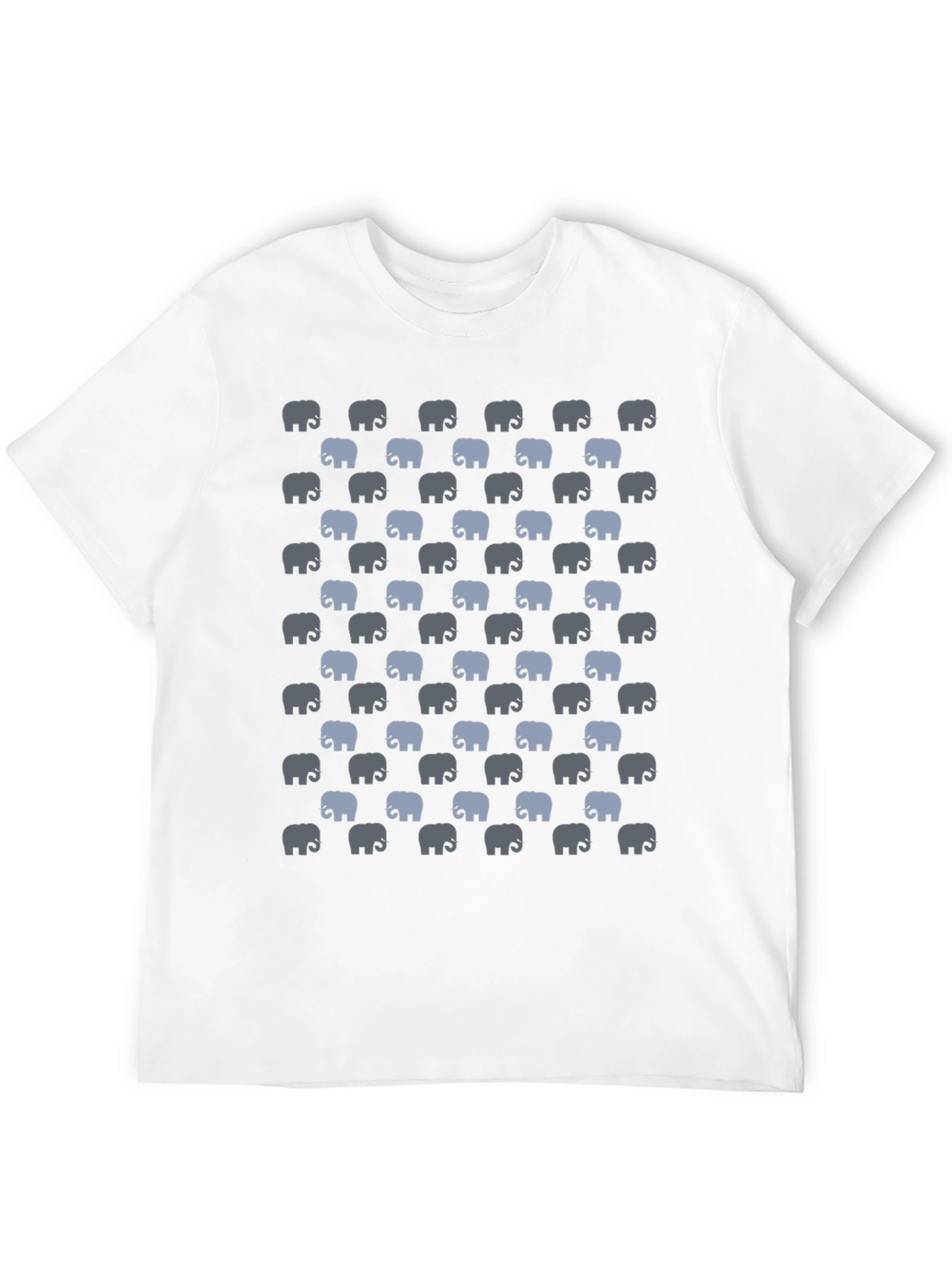 Elephant Print T-Shirt - Black