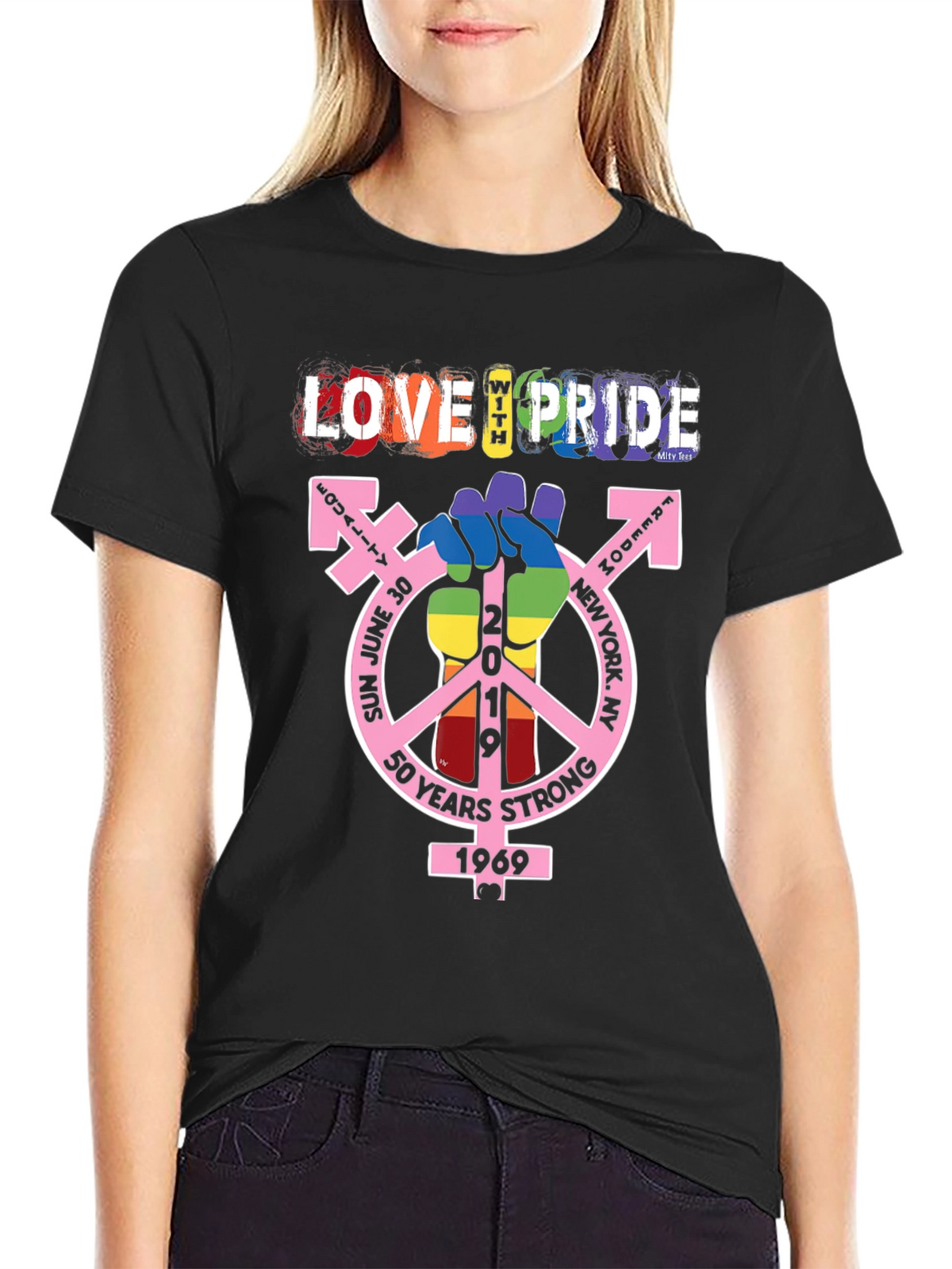 Love With Pride T-Shirt - 50 Years Strong