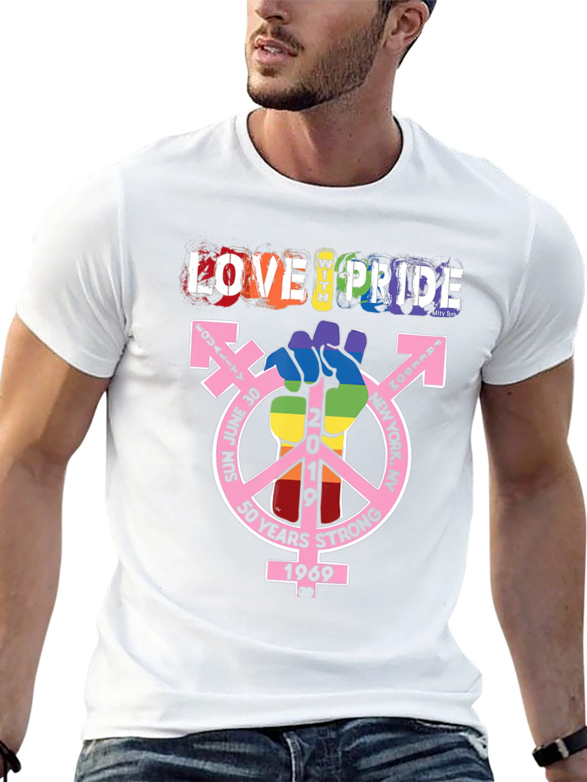 Love With Pride T-Shirt - 50 Years Strong