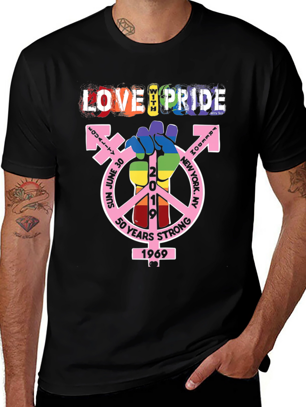 Love With Pride T-Shirt - 50 Years Strong