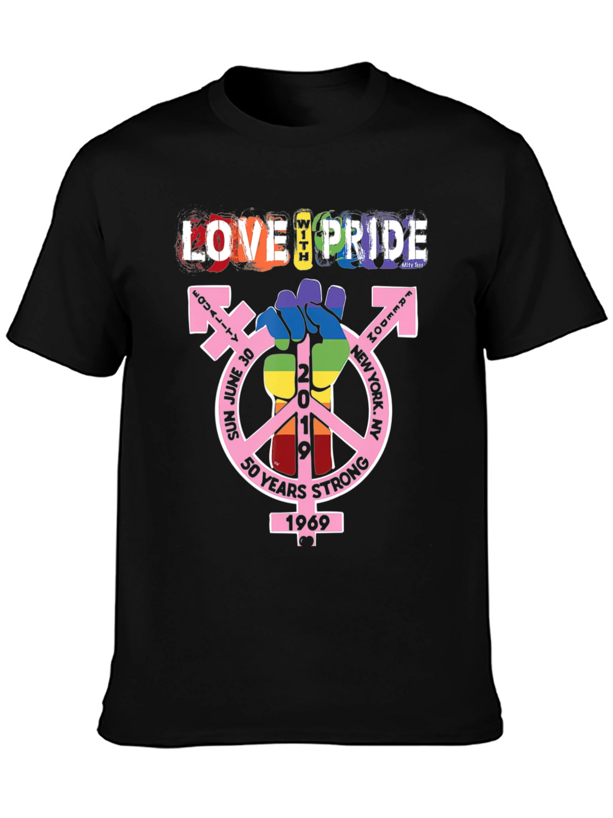 Love With Pride T-Shirt - 50 Years Strong