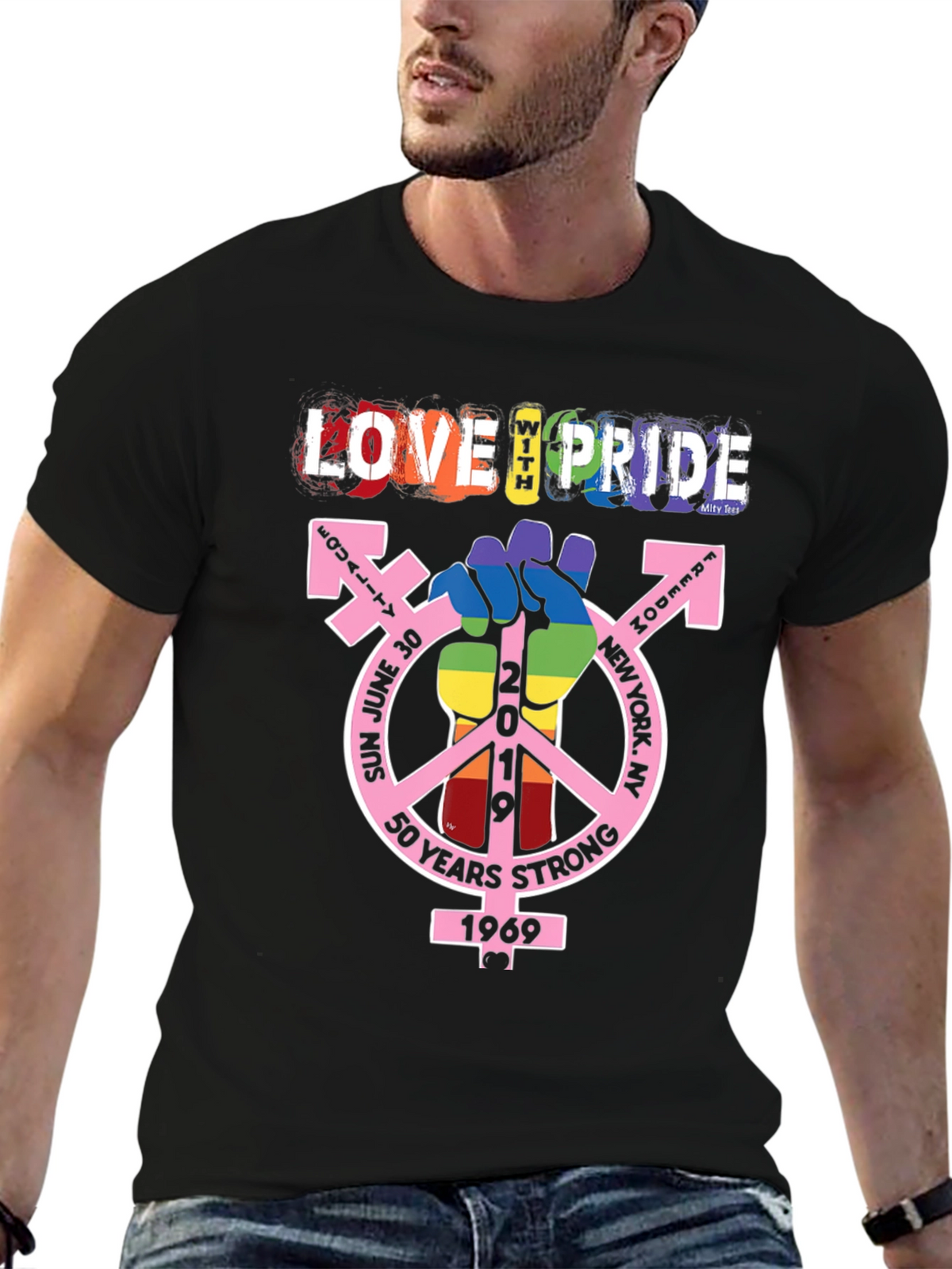 Love With Pride T-Shirt - 50 Years Strong