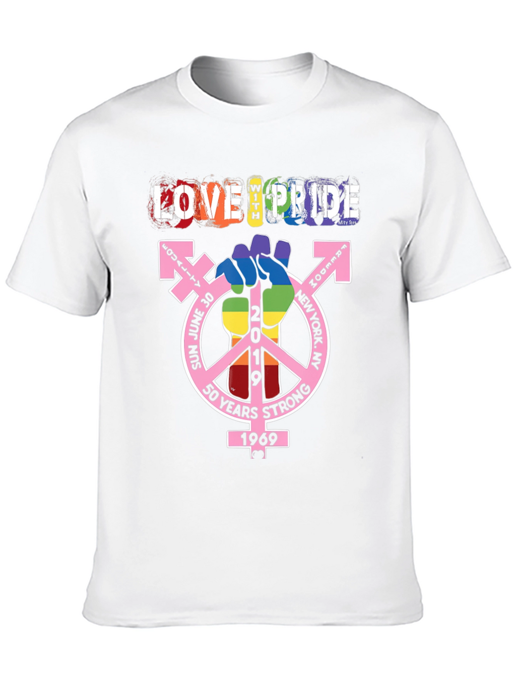 Love With Pride T-Shirt - 50 Years Strong