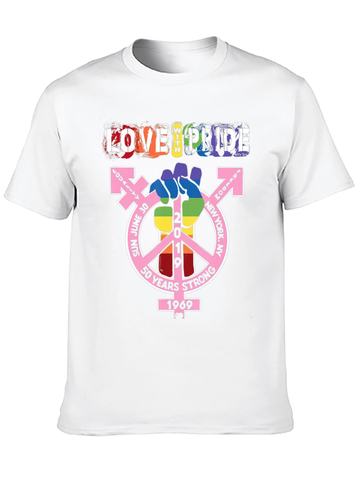 Love With Pride T-Shirt - 50 Years Strong