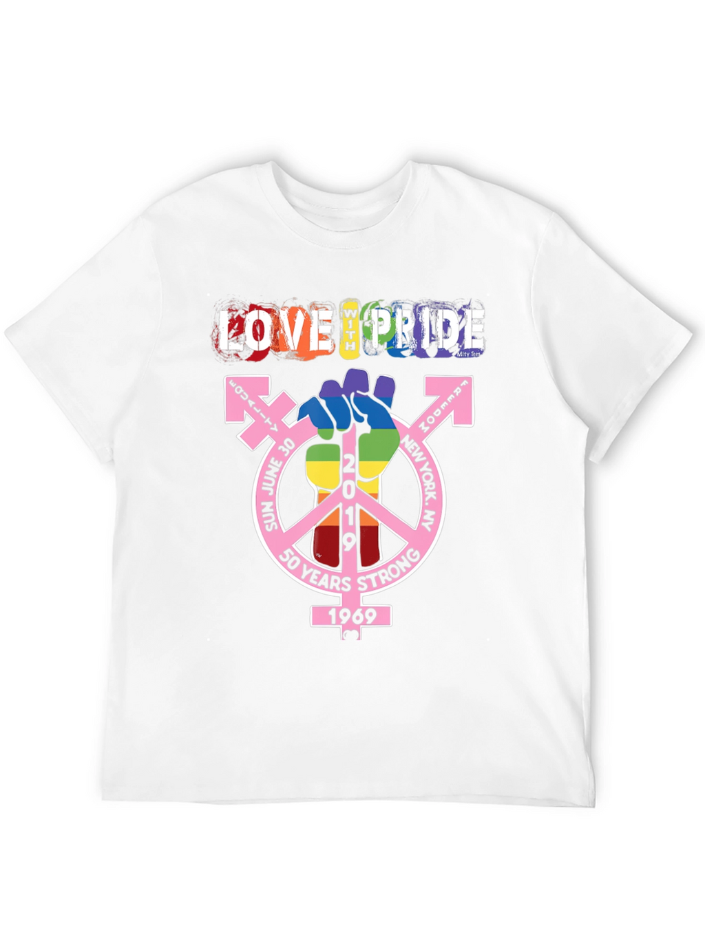 Love With Pride T-Shirt - 50 Years Strong