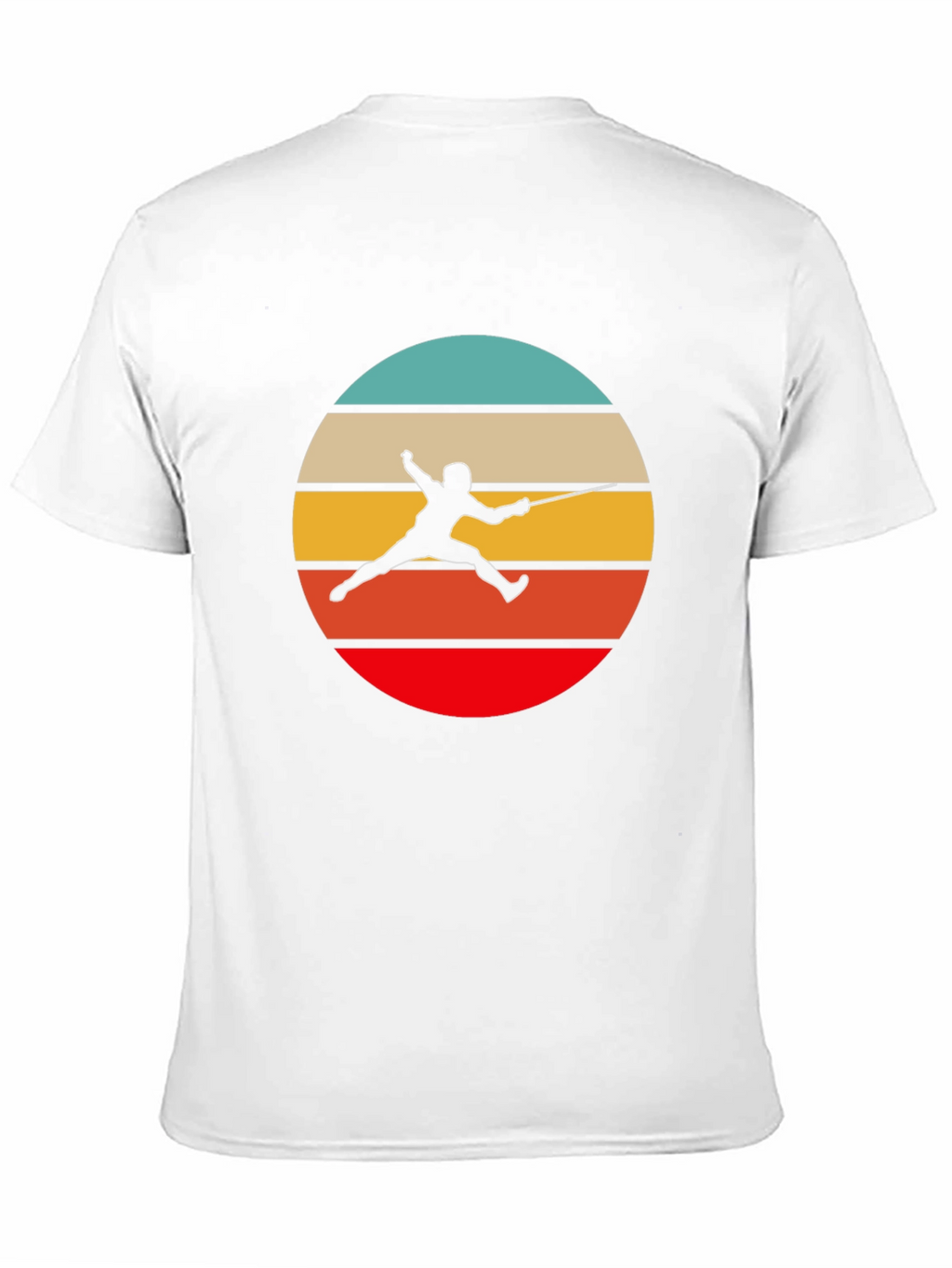 Retro Fencing T-Shirt - Stylish Sport Silhouette