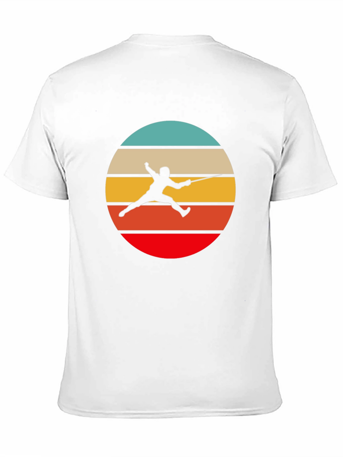 Retro Fencing T-Shirt - Stylish Sport Silhouette
