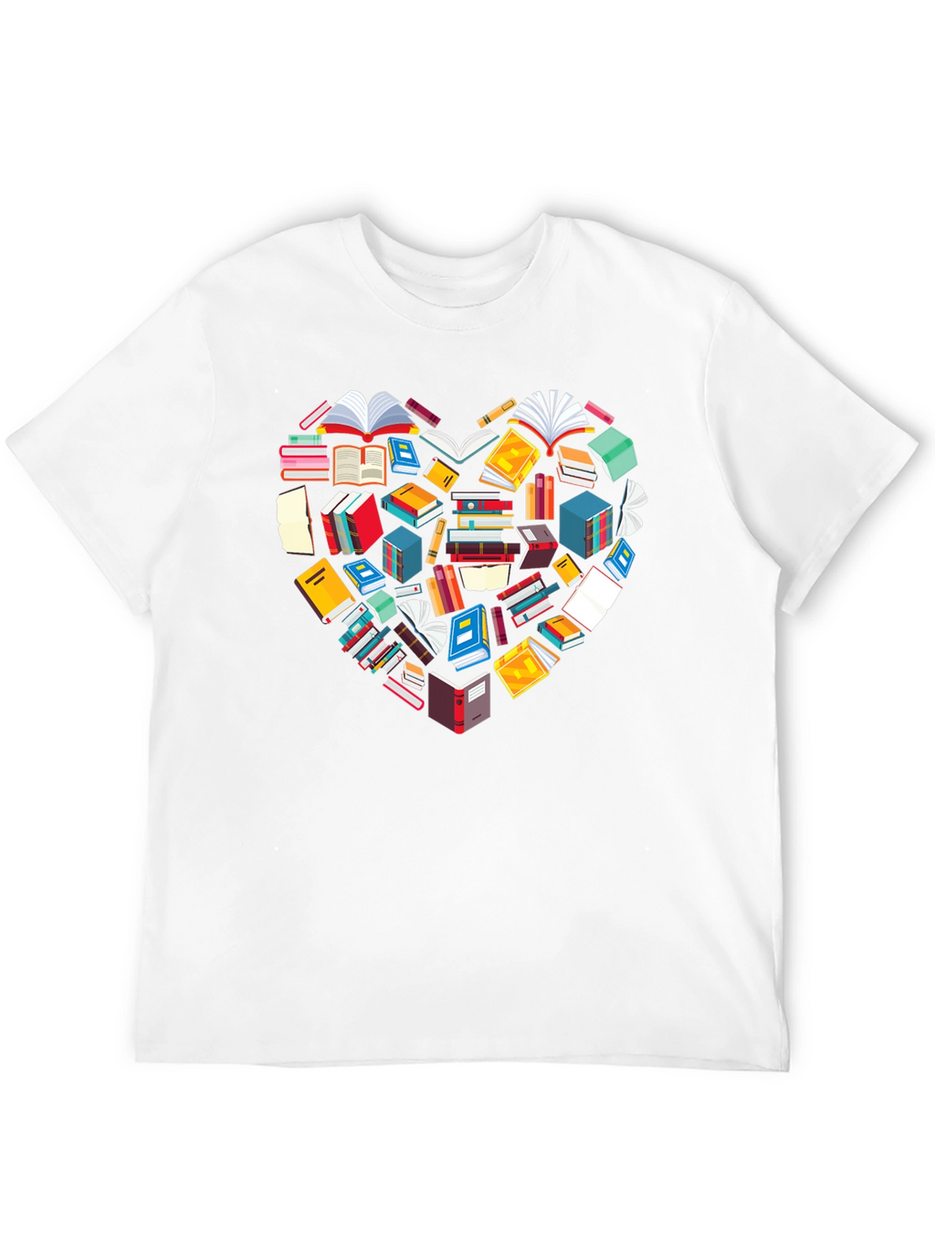 Book Lover Heart Graphic Tee