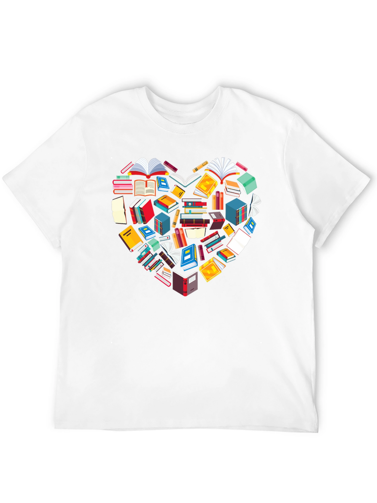 Book Lover Heart Graphic Tee