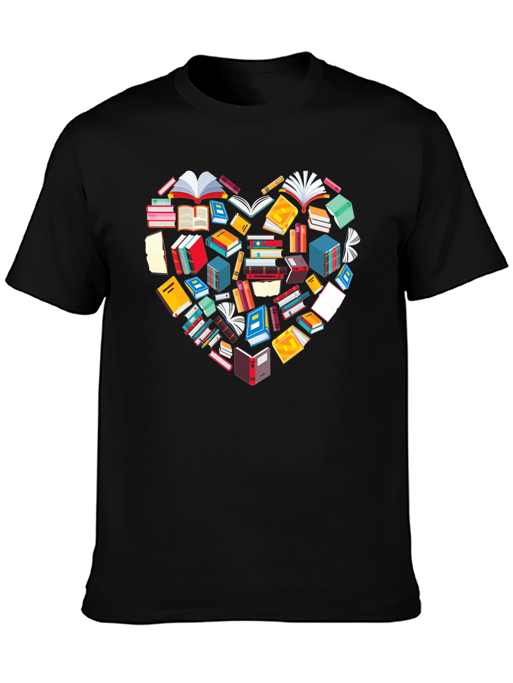 Book Lover Heart Graphic Tee