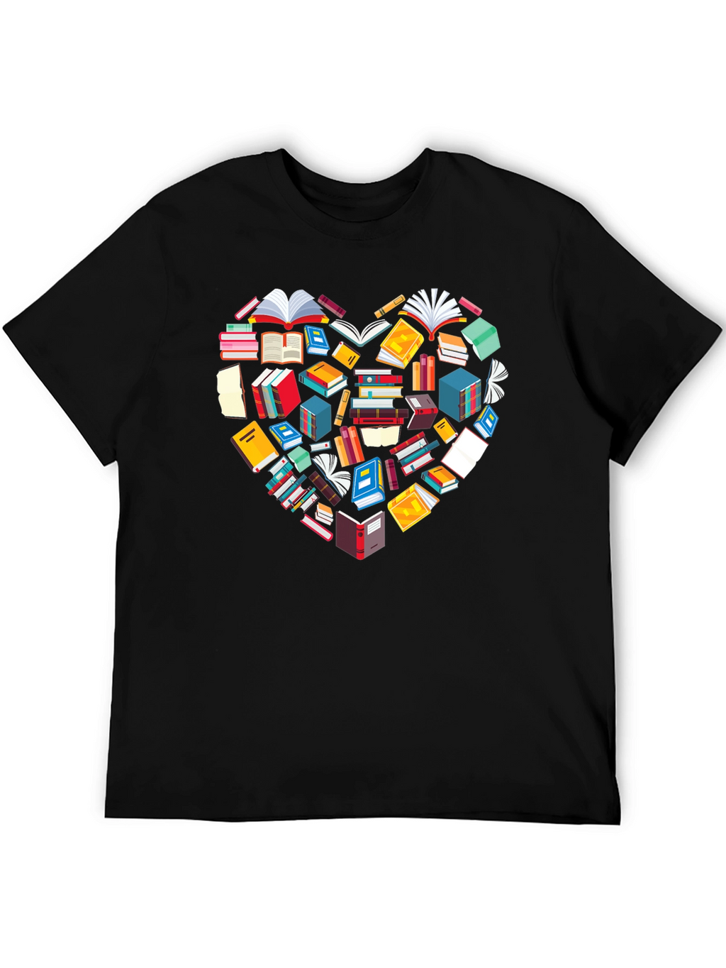 Book Lover Heart Graphic Tee