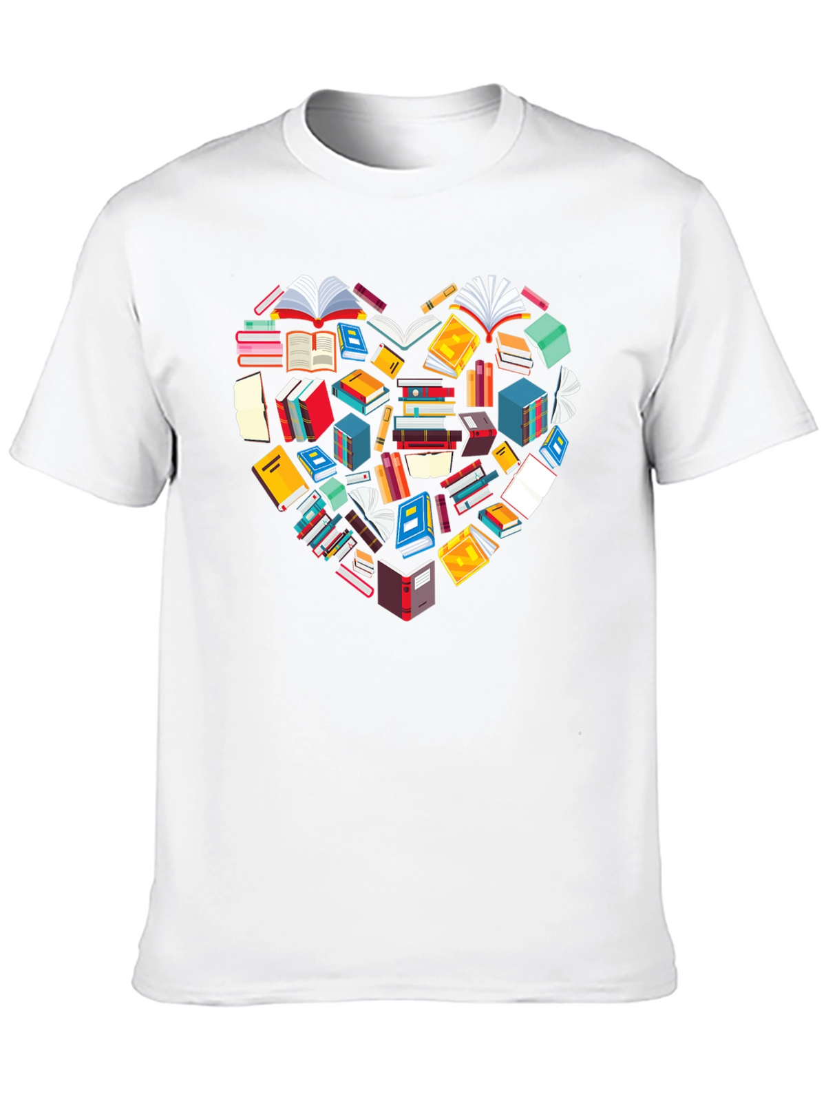 Book Lover Heart Graphic Tee