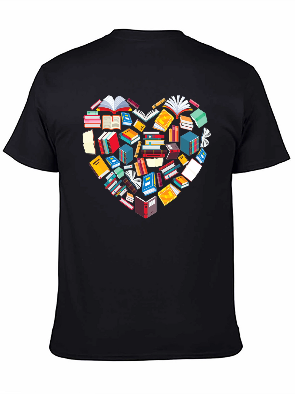 Book Lover Heart Graphic Tee