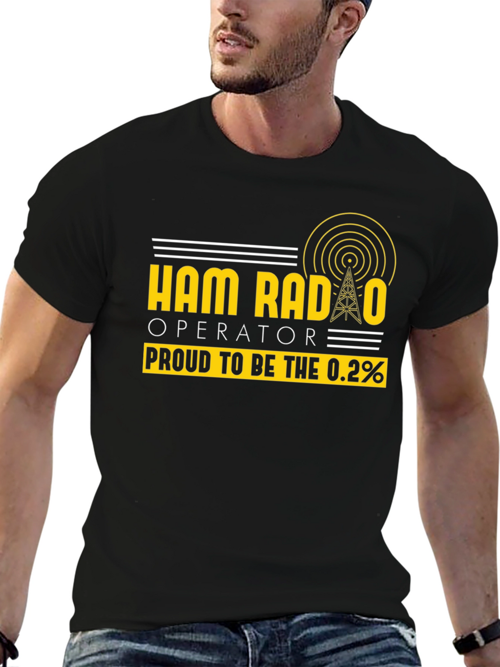 Ham Radio Operator T-Shirt - Proud 0.2%
