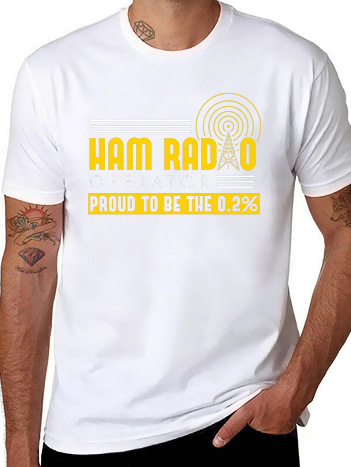 Ham Radio Operator T-Shirt - Proud 0.2%