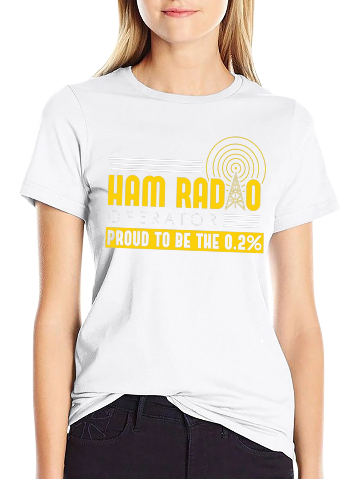 Ham Radio Operator T-Shirt - Proud 0.2%