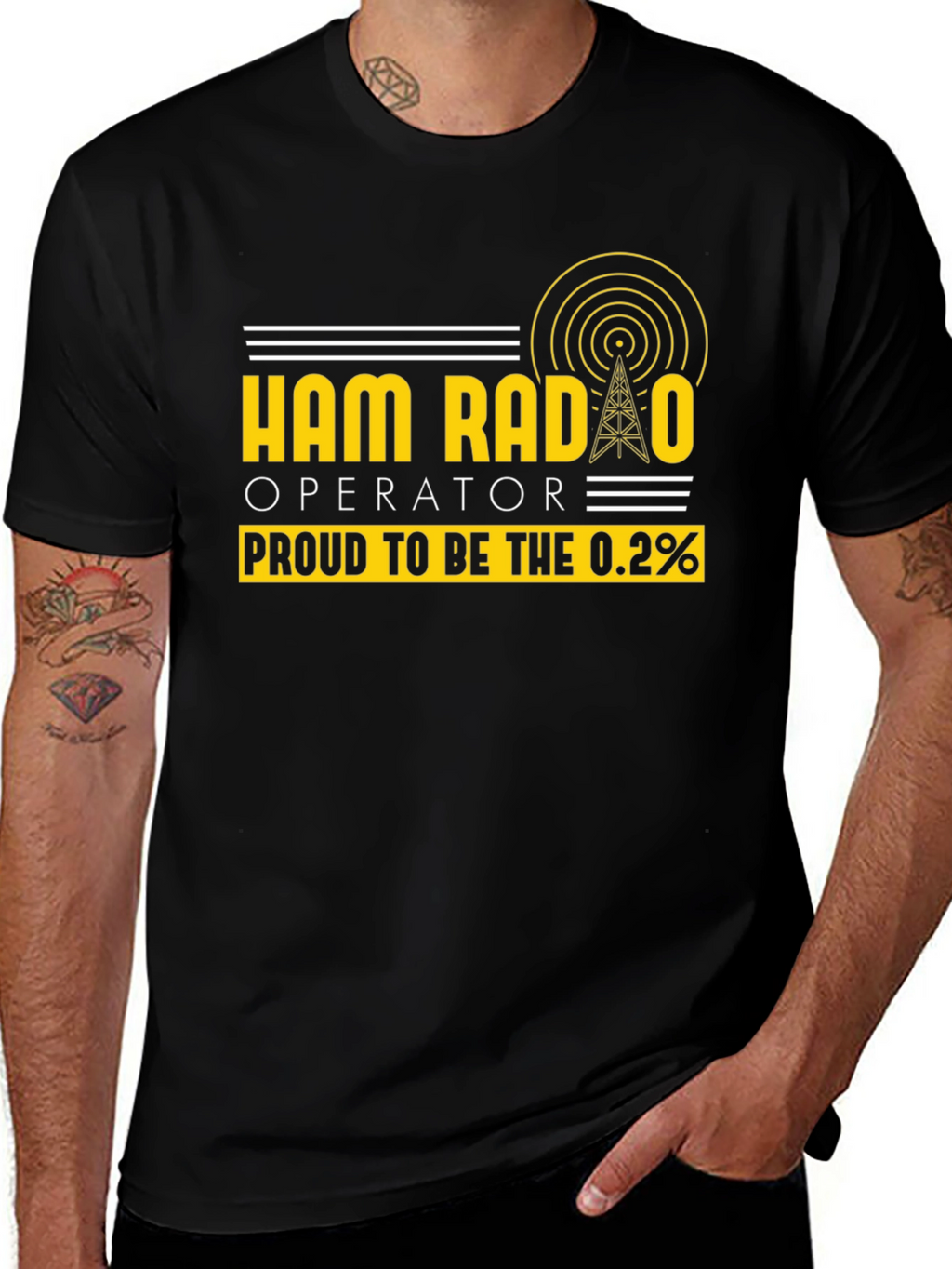 Ham Radio Operator T-Shirt - Proud 0.2%