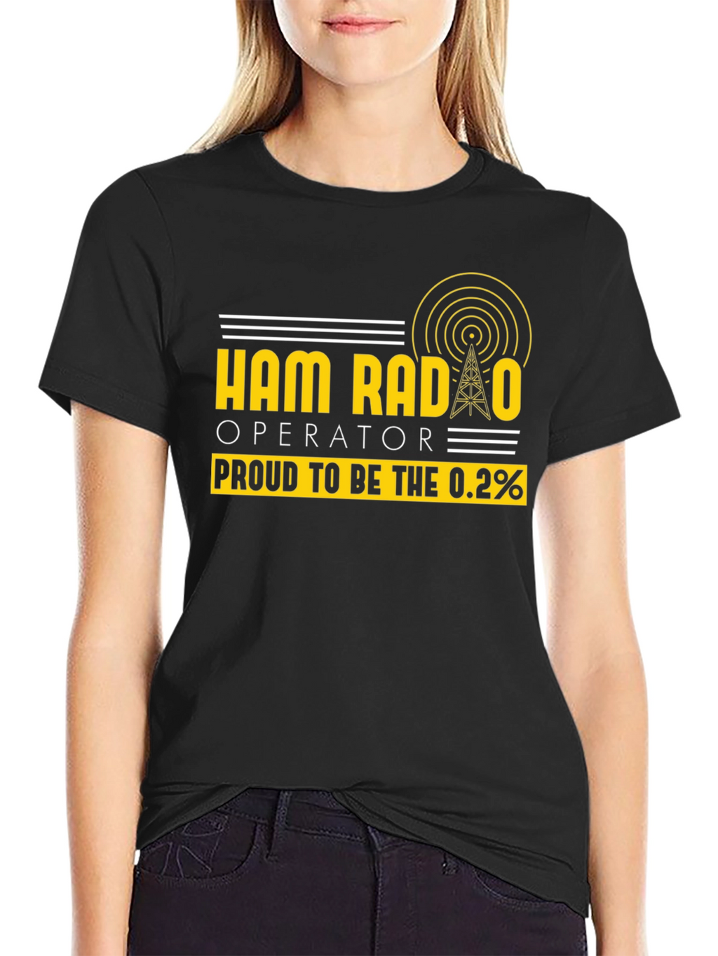 Ham Radio Operator T-Shirt - Proud 0.2%