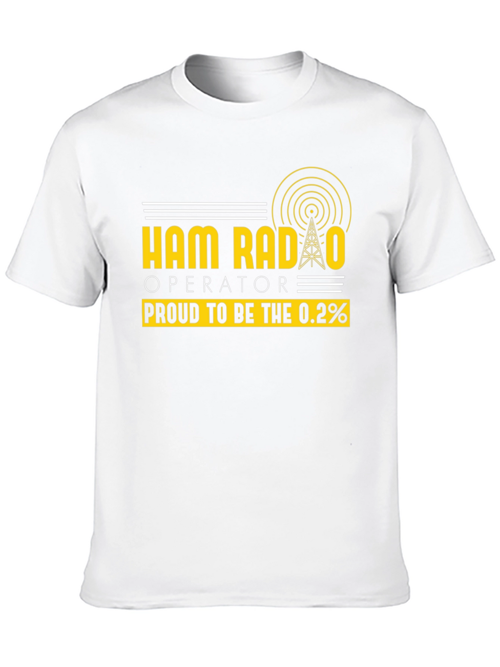 Ham Radio Operator T-Shirt - Proud 0.2%