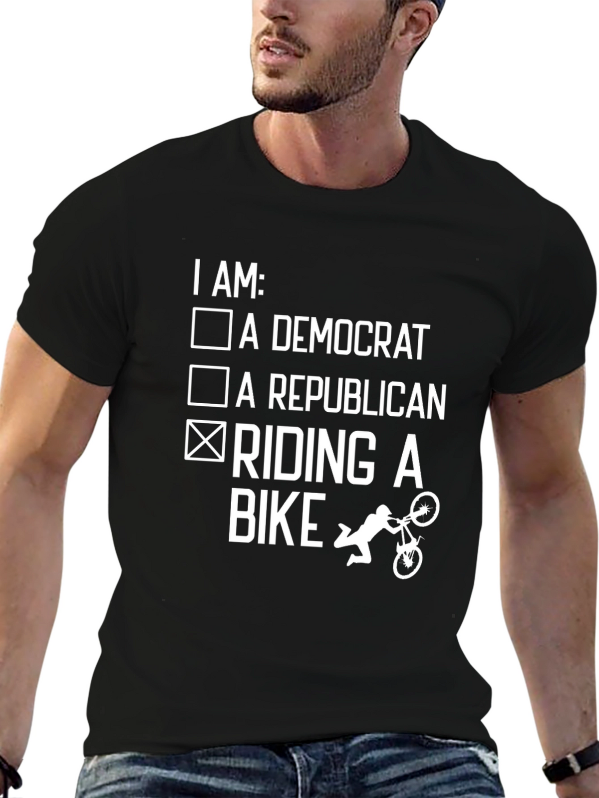 Funny Political Bike Rider T-Shirt