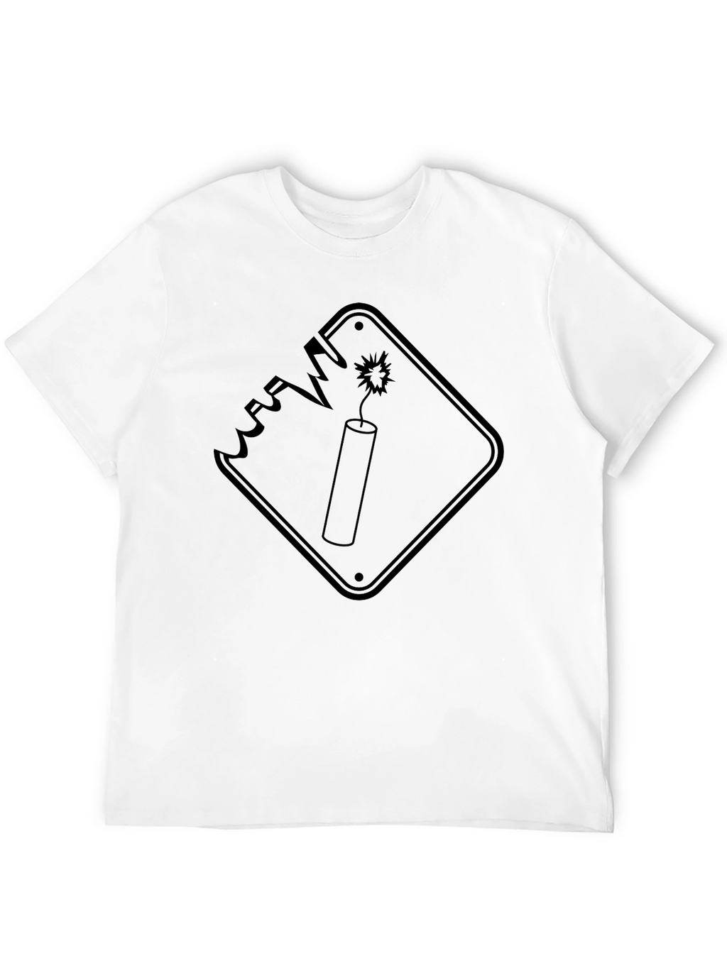 Explosive Style: Black Graphic Tee