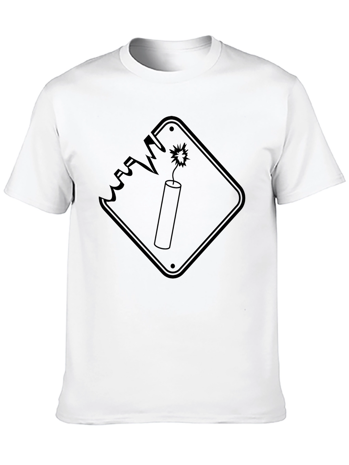 Explosive Style: Black Graphic Tee