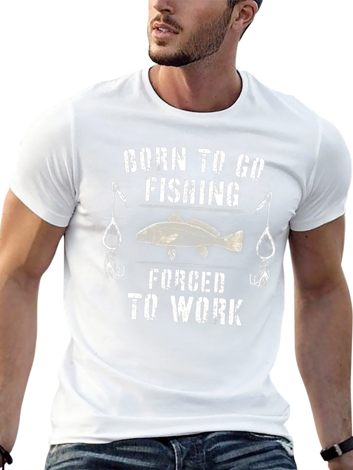 Born to Go Fishing Mens Graphic Tee
