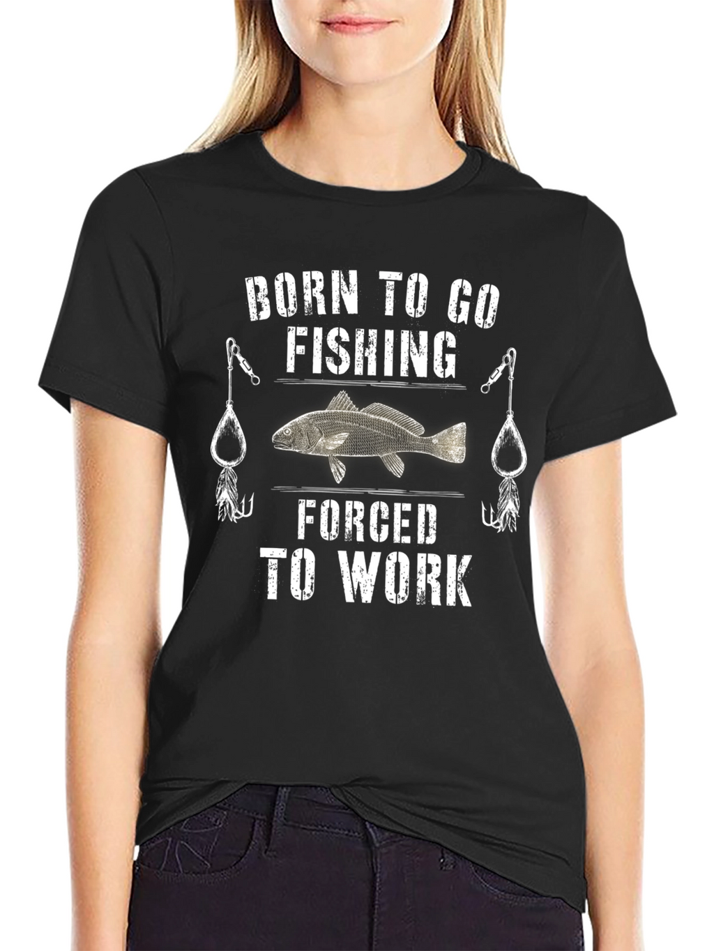 Born to Go Fishing Mens Graphic Tee