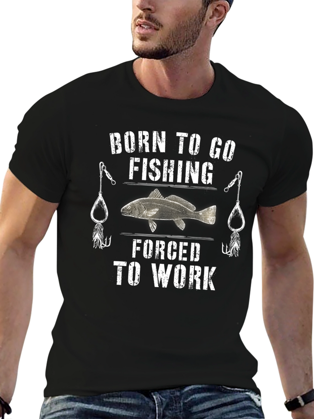 Born to Go Fishing Mens Graphic Tee