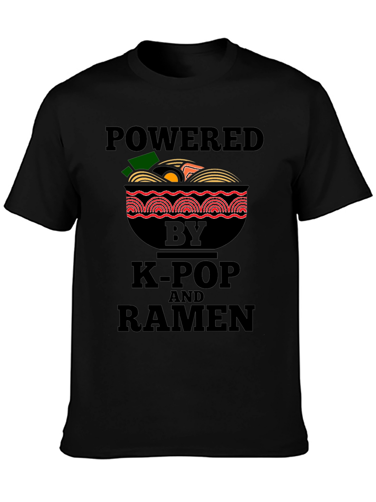 Powered by K-Pop and Ramen T-Shirt