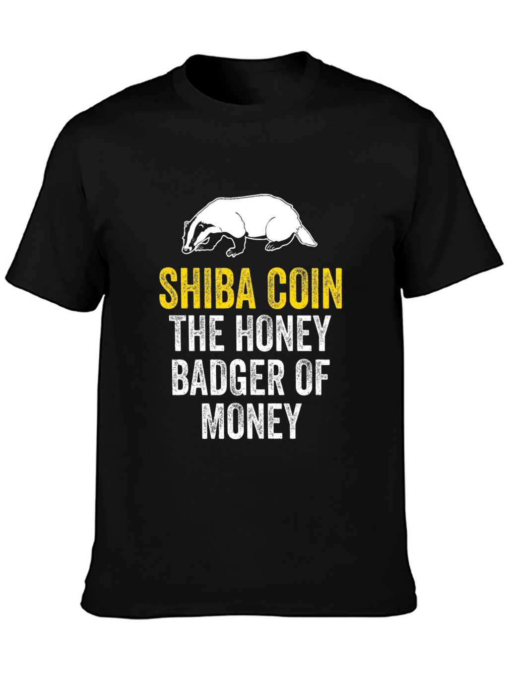 Shiba Coin Honey Badger T-Shirt Crypto Meme Tee