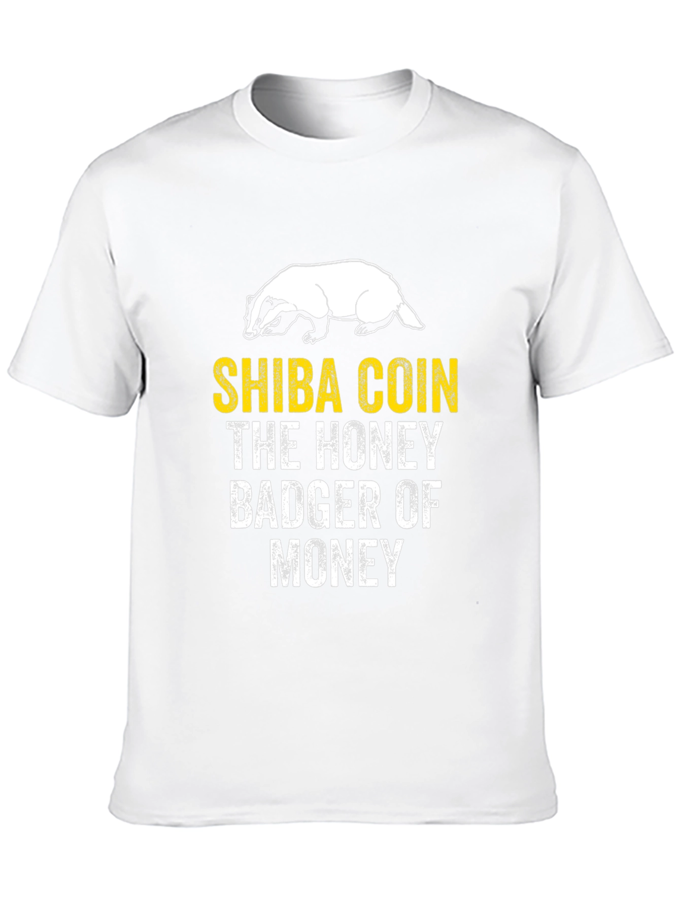 Shiba Coin Honey Badger T-Shirt Crypto Meme Tee