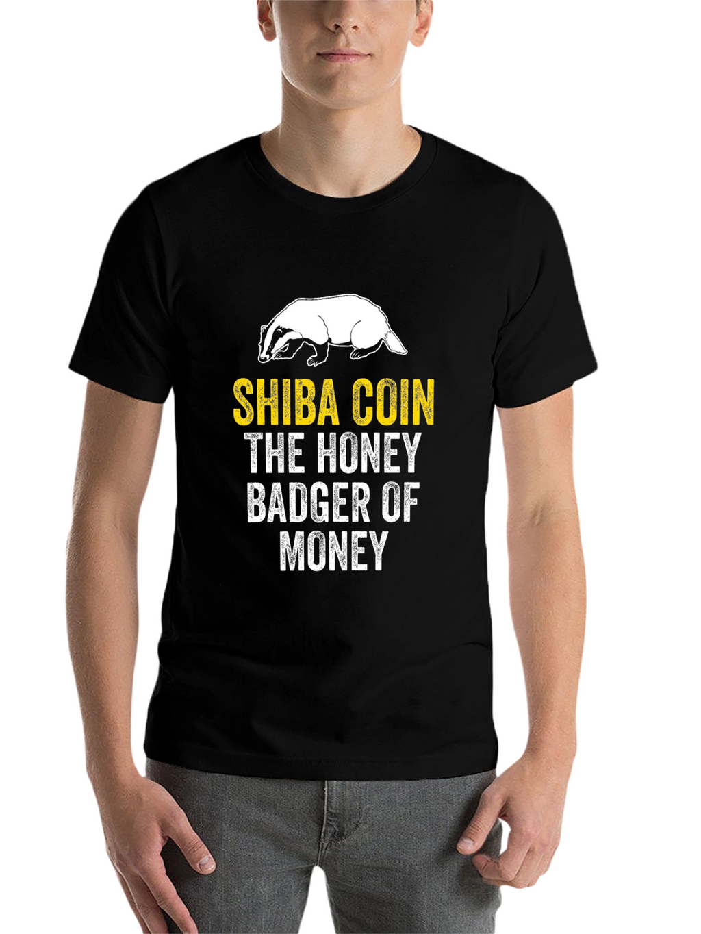 Shiba Coin Honey Badger T-Shirt Crypto Meme Tee