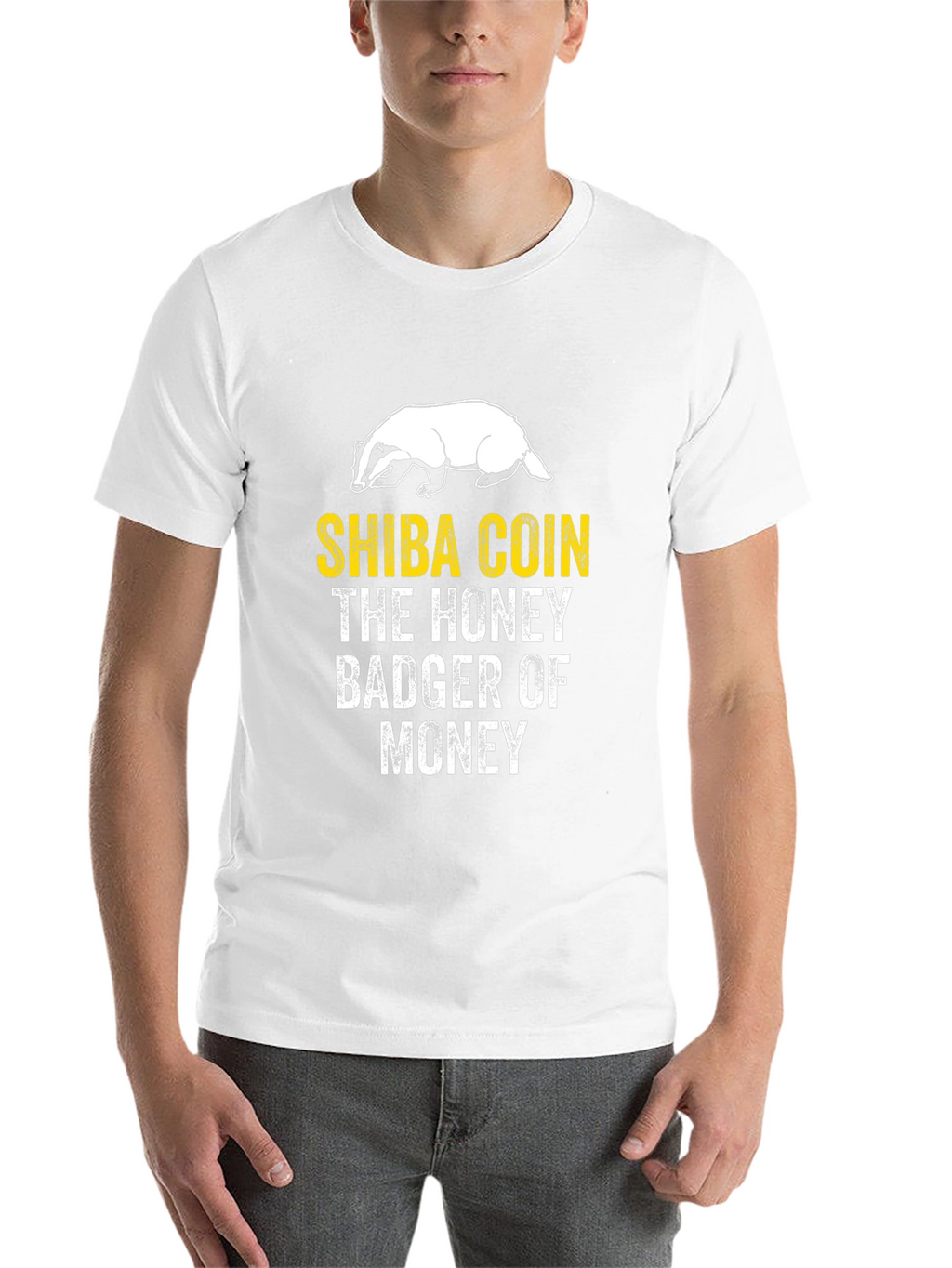 Shiba Coin Honey Badger T-Shirt Crypto Meme Tee