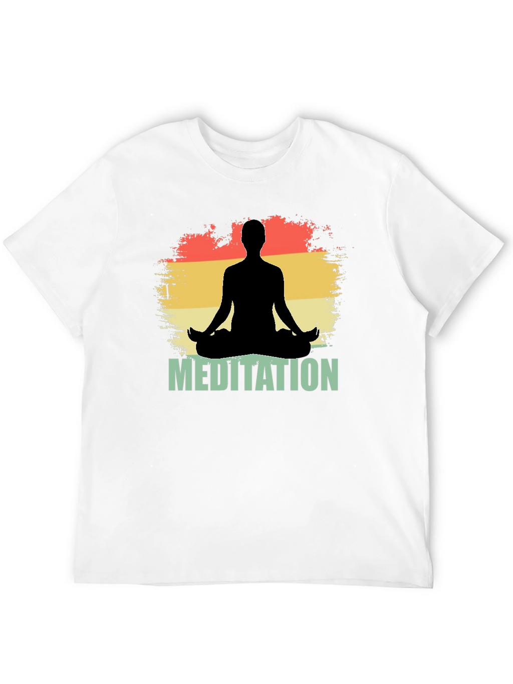 Meditation Silhouette Graphic T-Shirt