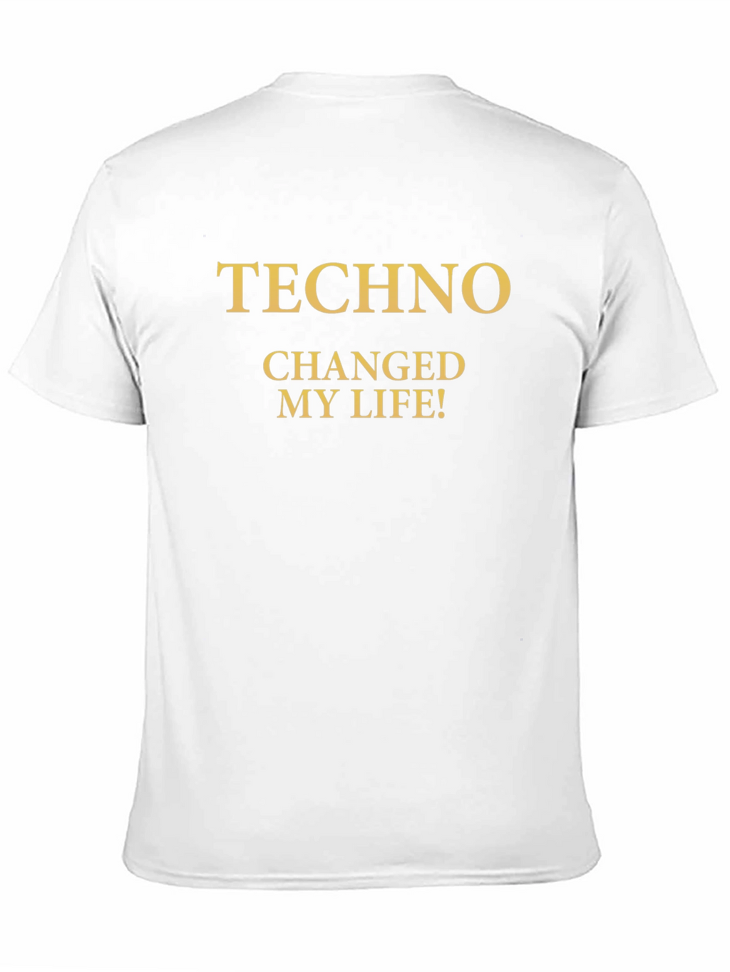 Techno Changed My Life! Black Graphic Tee