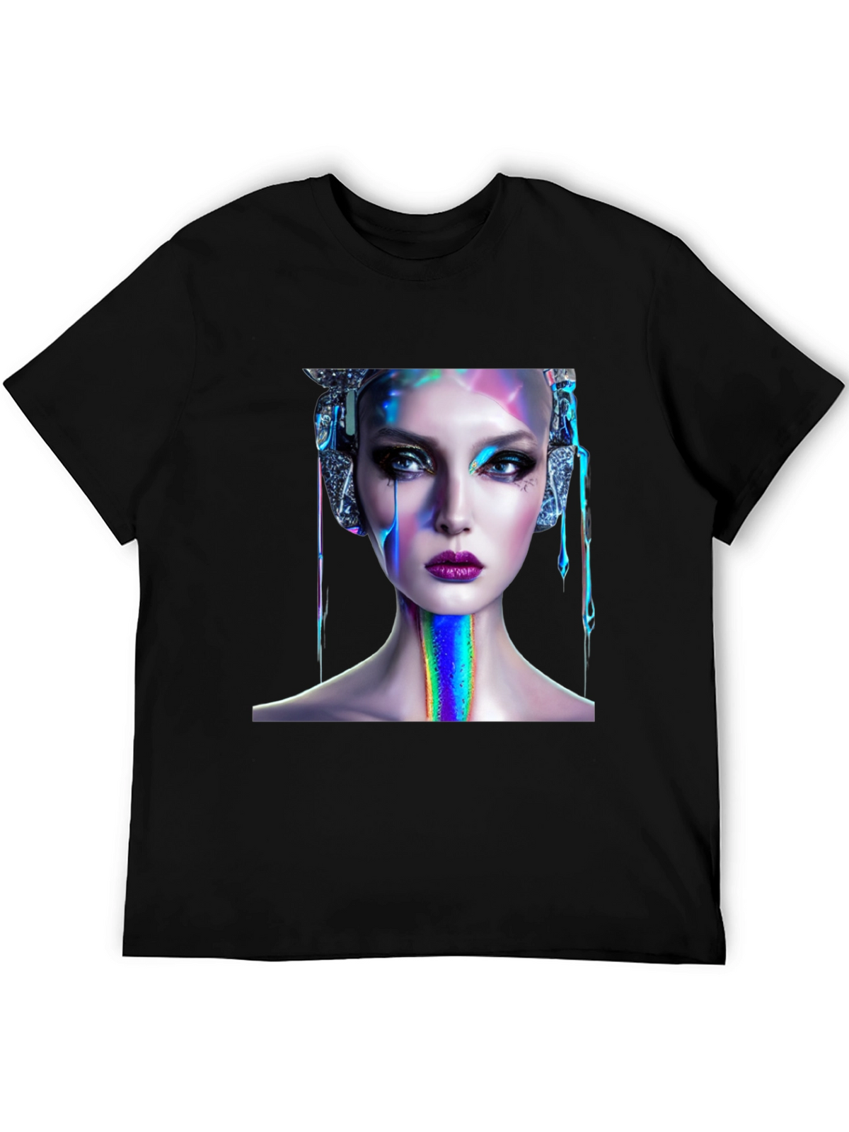 Cyberpunk Beauty Graphic Tee - Unique Style