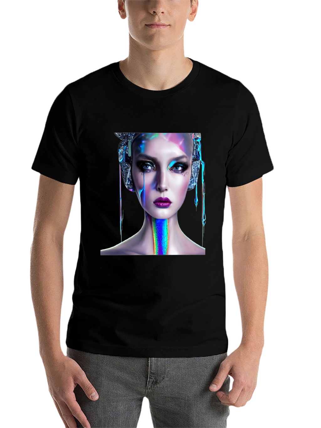 Cyberpunk Beauty Graphic Tee - Unique Style