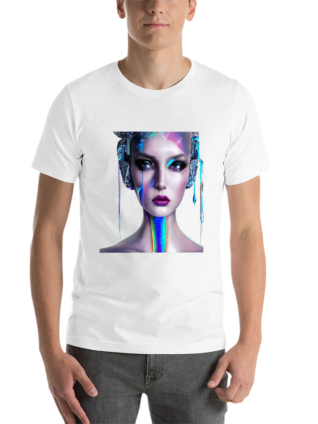 Cyberpunk Beauty Graphic Tee - Unique Style