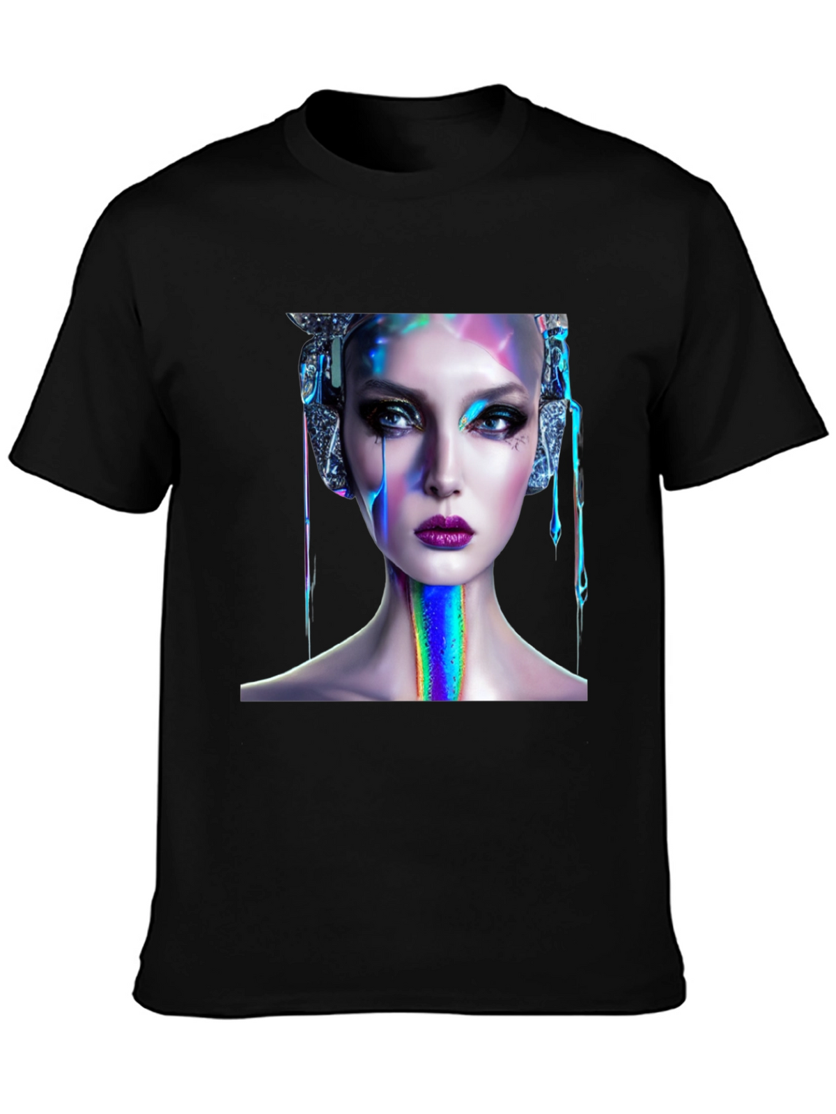 Cyberpunk Beauty Graphic Tee - Unique Style