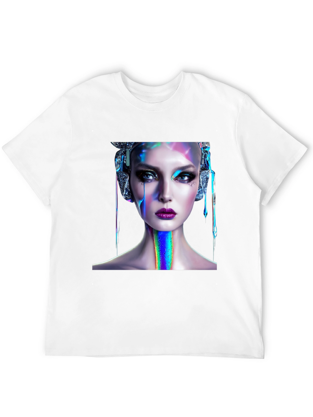 Cyberpunk Beauty Graphic Tee - Unique Style