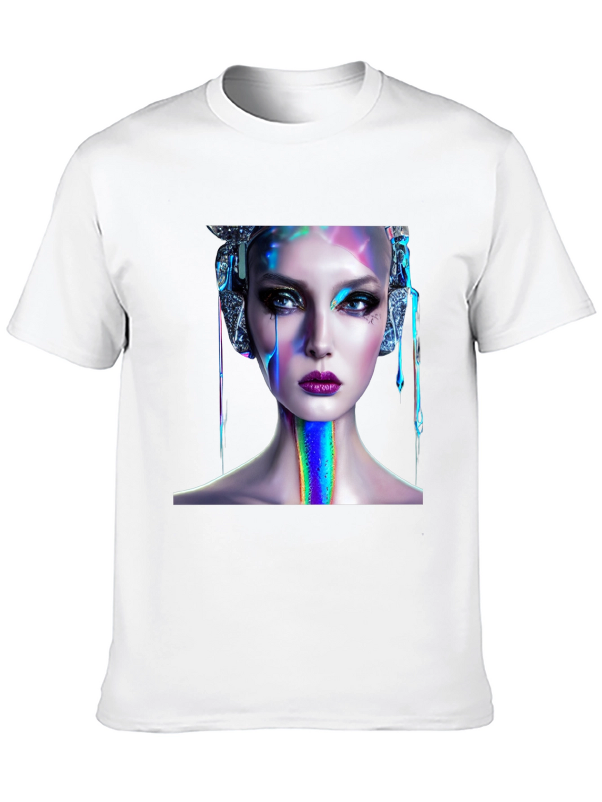 Cyberpunk Beauty Graphic Tee - Unique Style