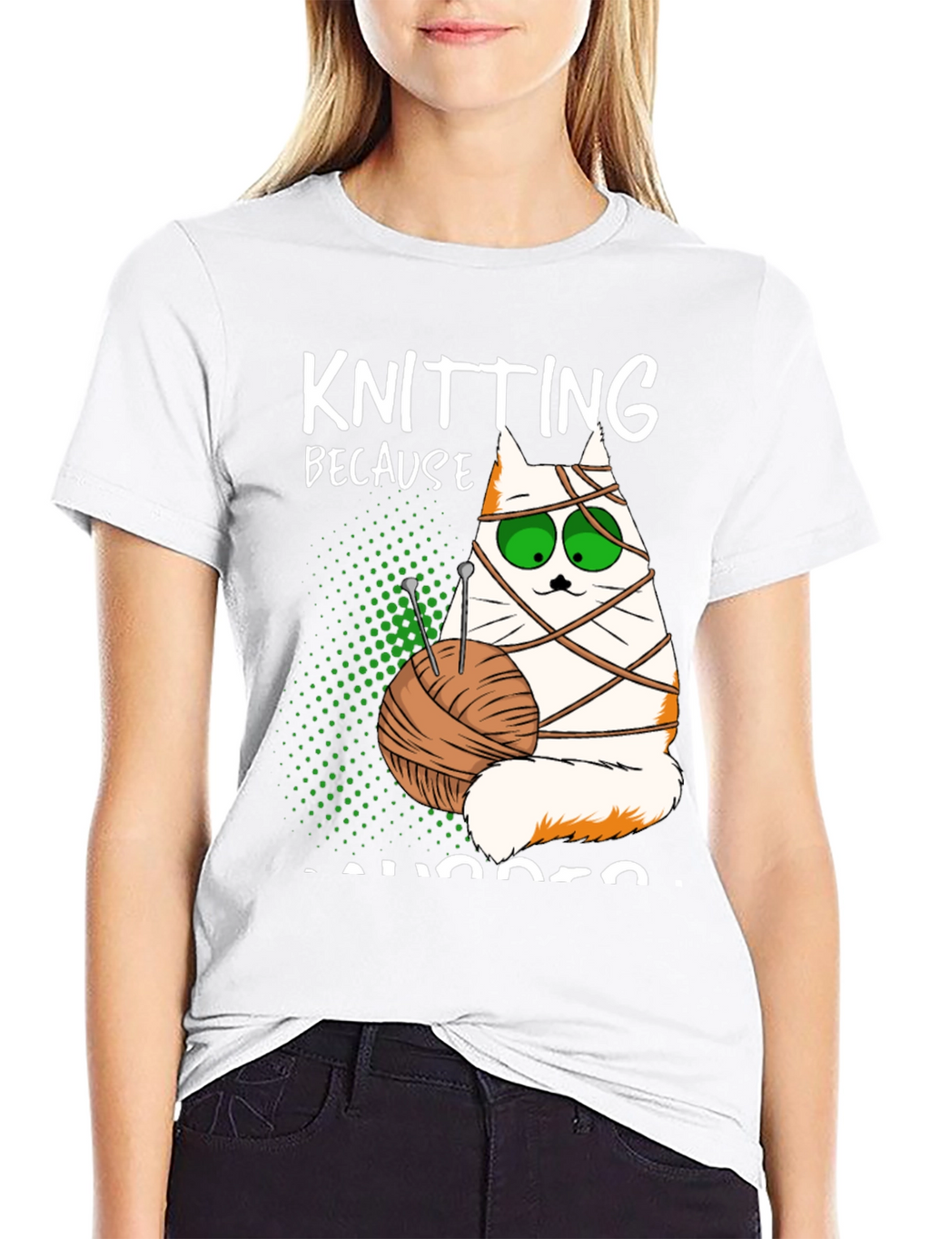 Knitting Cat T-Shirt